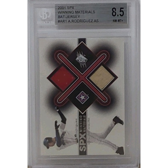 Other - 2001 SPX - Alex Rodriguez Winning Materials Relics Jersey Bat #AR1 BGS 8.5 UD